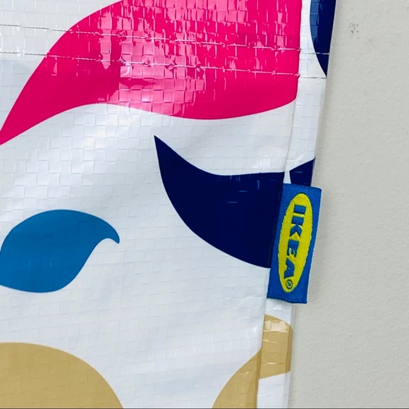 IKEA | BANGLIG 2401 OZ Mustache Design LARGE Tote - Picture 6 of 9